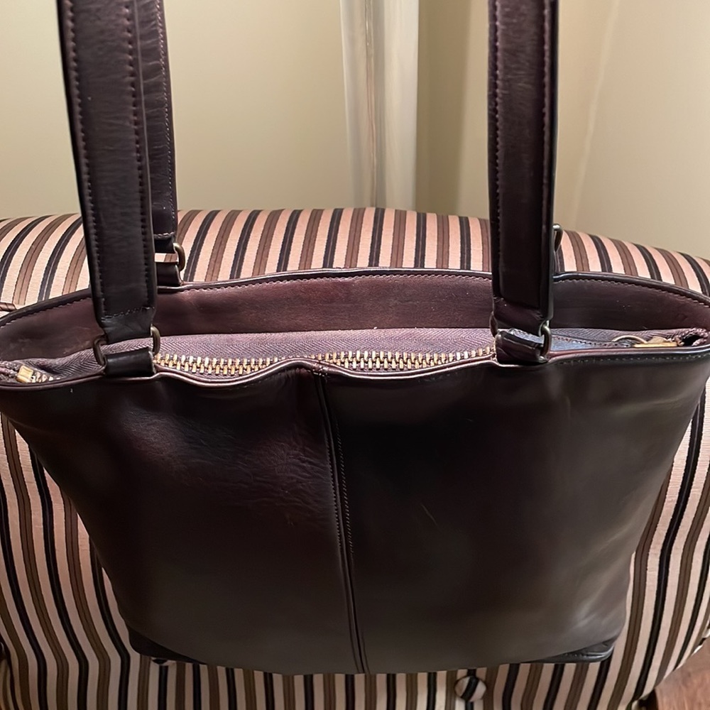 Vintage Coach Kisslock Skinny Tote GLUE IN REGISTRATION 9546 9450 9545 MOCHA - Picture 7 of 16